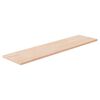 vidaXL Vegghilla 80x20x1,5 cm &Oacute;me&eth;h&ouml;ndla&eth;ur Gegnheill Eikarvi&eth;ur