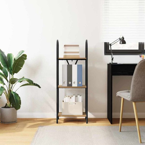 vidaXL Hilla Artisan Eik 40 x 30 x 109 cm Samsettur vi&eth;ur