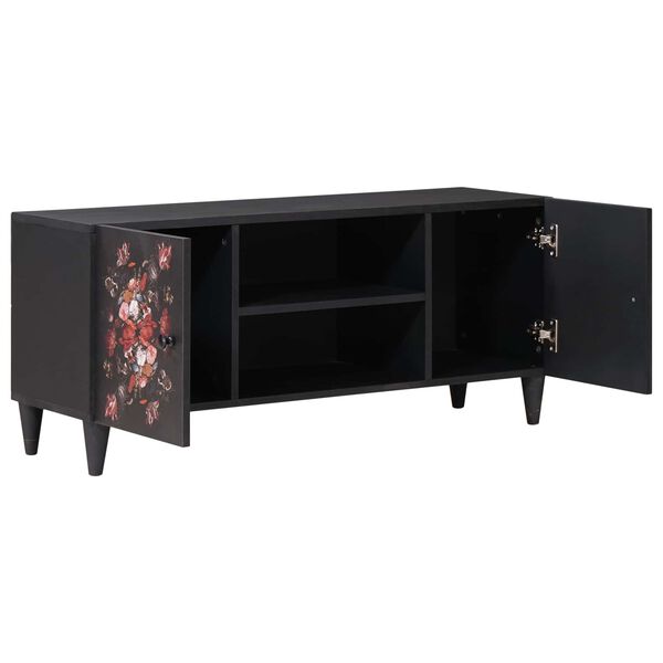 vidaXL Geymsk&aacute;pur me&eth; hur&eth; Marglitur 105 x 33,5 x 46 cm Hart mang&oacute;tr&eacute;