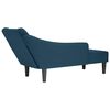 vidaXL Chaise Lounge me&eth; h&aelig;gri armp&uacute;&eth;a Blue Velvet