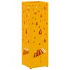 vidaXL Regnhl&iacute;fastendur Sinnepsgulur 15,5 x 15,5 x 49 cm metal