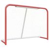 vidaXL &iacute;shokk&iacute;mark me&eth; Neti Rautt&Hv&iacute;tt 153x60x118 cm St&aacute;l&P&oacute;l&yacute;ester