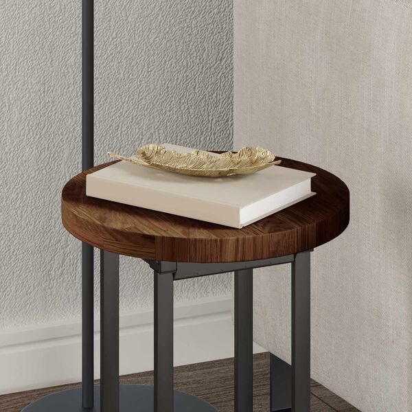 vidaXL Borðplata Létt brúnt Ø 30 x 2,5 cm Umferð ákaft eik