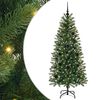vidaXL Gervi j&oacute;latr&eacute; me&eth; 150 LED me&eth; standi Gr&aelig;nn 150 cm PE og PVC