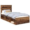 vidaXL Ramsv&iacute;k me&eth; h&ouml;fu&eth;gafl Gamalt timbur 90 x 200 cm Solid furuhikk