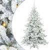 vidaXL Gervi hengdu j&oacute;latr&eacute; me&eth; 300 LED Hv&iacute;tt 180 cm PVC og St&aacute;l