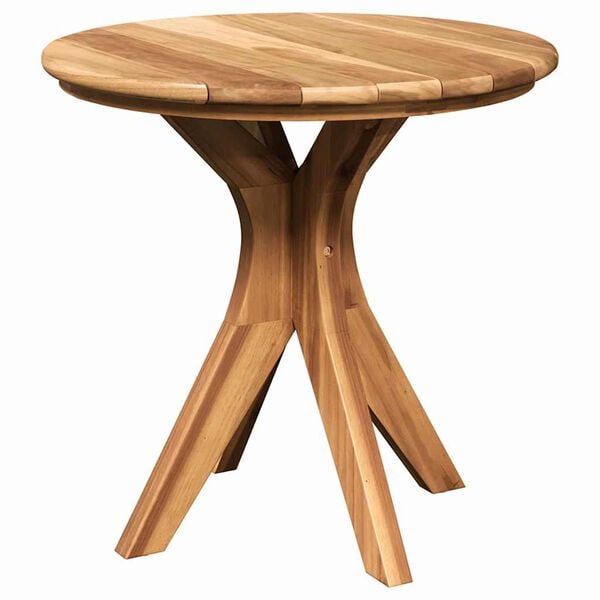 vidaXL Hliðarborð Brúnn 55 x 55 x 51 cm Solid teak viður