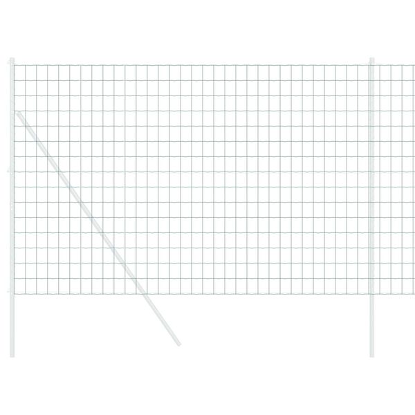 vidaXL Evrópsk girðing Grænn 1,6 x 10 m PVC-húðaður járn