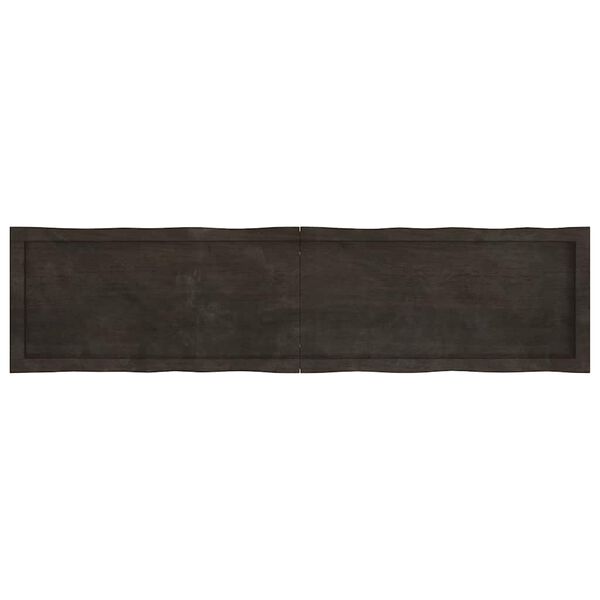 vidaXL Bor&eth;plata 160x40x(2-6)cm Me&eth;h&ouml;ndla&eth;ur Vi&eth;ur N&aacute;tt&uacute;rulegar Br&uacute;nir