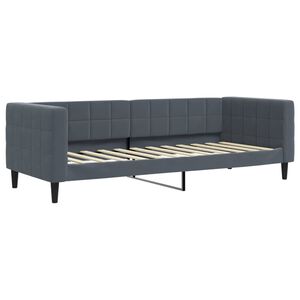 vidaXL Svefns&oacute;fi &aacute;n D&yacute;nu D&ouml;kkgr&aacute;r 80x200 cm Flauel
