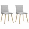 vidaXL bor&eth;stofust&oacute;lar 2 stk Cloud Grey Efni