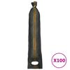 vidaXL Sandpokar 100 stk. D&ouml;kkgr&aelig;nir 103x25 cm HDPE