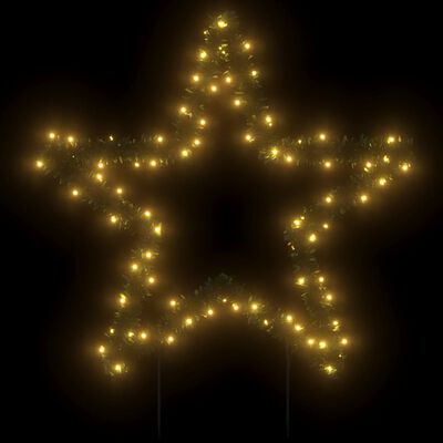 vidaXL Jólaljósaskreyting með Spikes Star 80 LED 60 cm