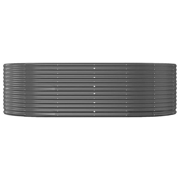 vidaXL upph&aelig;kka&eth; gar&eth;be&eth; antras&iacute;t 212x140x68 cm galvaniseru&eth;u st&aacute;li