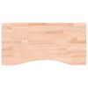 vidaXL Skrifbor&eth;splata 80x(36-40)x2,5 cm Gegnheilt Beyki