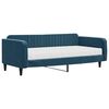 vidaXL Svefns&oacute;fi me&eth; D&yacute;nu Bl&aacute;r 100x200 cm Flauel