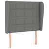 vidaXL H&ouml;f&eth;agafl me&eth; Eyrum 83x23x118/128 cm D&ouml;kkgr&aacute;tt Efni
