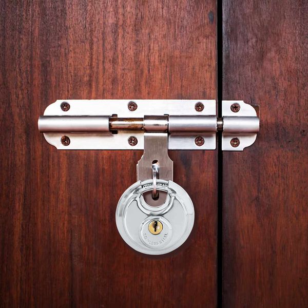 vidaXL Diskul&aacute;sar me&eth; lykklum Silfur Ry&eth;fr&iacute;tt St&aacute;l