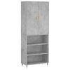 vidaXL H&aacute;r Sk&aacute;pur Steypugr&aacute;r 69,5x34x180 cm Samsettur Vi&eth;ur