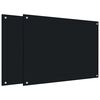 vidaXL Eldh&uacute;sveggpl&ouml;tur 2 stk 80x60 cm Svart Hert Gler
