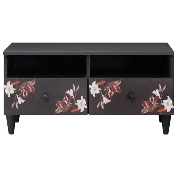 vidaXL S&oacute;fabor&eth; me&eth; sk&uacute;ffu Marglitur 80 x 54 x 40 cm Hart mang&oacute;tr&eacute;