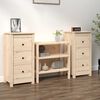vidaXL Skenkir 2 stk. 40x35x80 cm Gegnheil Fura