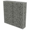 vidaXL Grj&oacute;tveggur me&eth; Lokum S&iacute;nkh&uacute;&eth;a&eth; St&aacute;l 100x20x100 cm