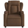 vidaXL Electric Recliner st&oacute;ll Br&uacute;nt efni