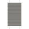 vidaXL Pleated Blind Antracite 80x100 cm Efni Breidd 79,4 cm Polyester