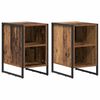 vidaXL N&aacute;ttbor&eth; 2 pcs Gamall vi&eth;ur 39.5 x 30 x 50 cm Samsettur vi&eth;ur