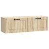 vidaXL Veggfestur sj&oacute;nvarpssk&aacute;pur Sonoma eikarlitur 98 x 31 x 30 cm