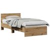 vidaXL Ramsv&iacute;k me&eth; h&ouml;fu&eth;gafl Artisan Eik 75 x 190 cm Samsettur vi&eth;ur