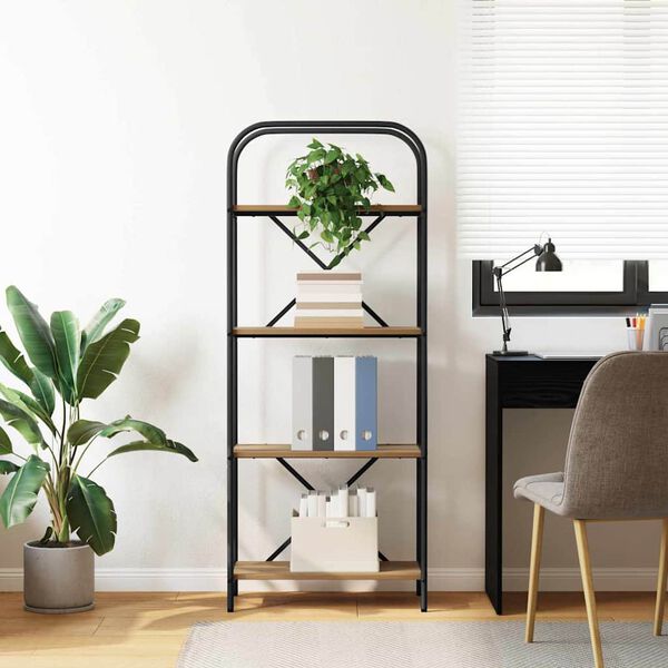 vidaXL Hilla Artisan Eik 60 x 30 x 146 cm Samsettur vi&eth;ur