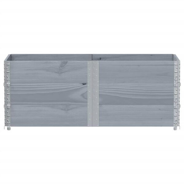 vidaXL Brettakragar 3 stk. Gr&aacute;r 150x50 cm Gegnheil Fura