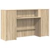 vidaXL M&oacute;tt&ouml;kubor&eth; Sonoma Eik 180x50x103,5 cm Hanna&eth;ur vi&eth;ur