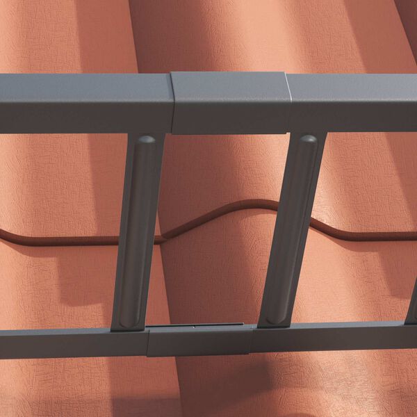 vidaXL &THORN;aksskj&ouml;ldur fyrir snj&oacute; Antras&iacute;t 1200 x 2,5 x 20 cm St&aacute;l