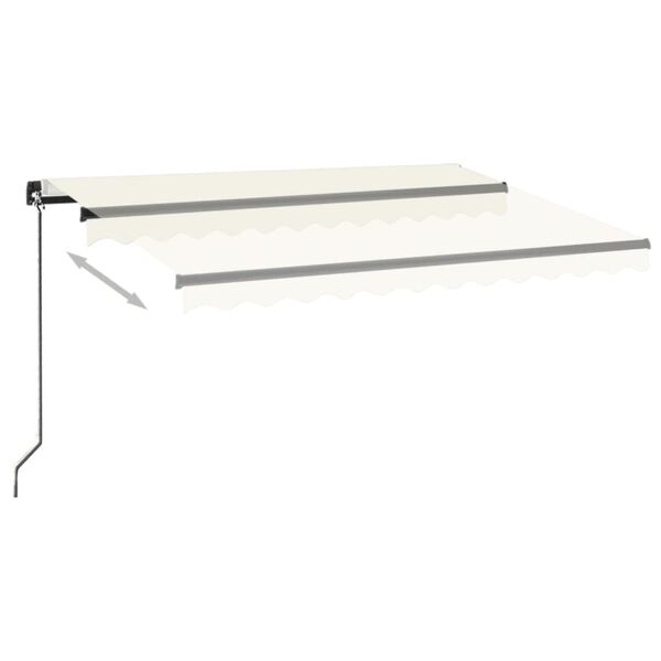 vidaXL Handkn&uacute;in &Uacute;tdraganleg Mark&iacute;sa me&eth; LED 300x250 cm Rj&oacute;mahv&iacute;t