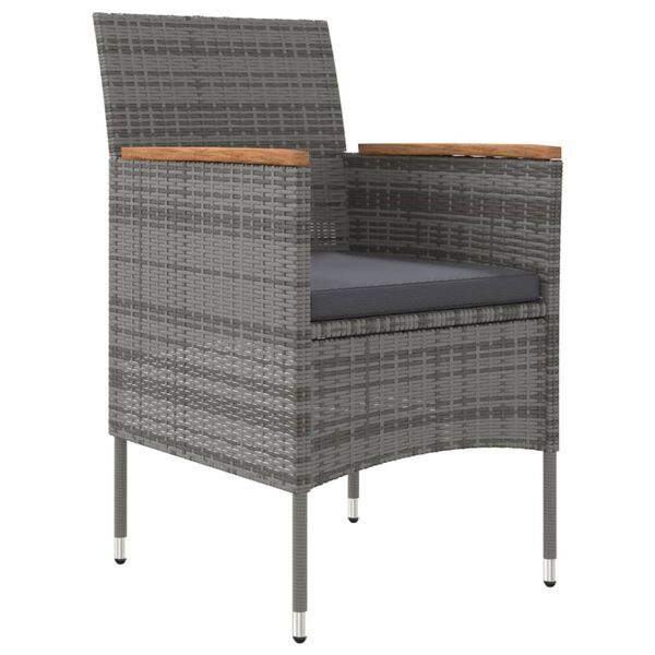 vidaXL 7 Stk. Gar&eth;h&uacute;sgagnasett me&eth; P&uacute;&eth;um Svart