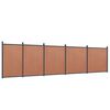 vidaXL Gir&eth;ingarpl&ouml;tusett Br&uacute;nt 872x186 cm WPC