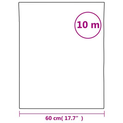 vidaXL Gluggafilma Hrímaðar Rendur 60x1000 cm PVC