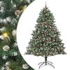 vidaXL Gervi j&oacute;latr&eacute; me&eth; 300 LED Gr&aelig;nn 240 cm PVC, plast og st&aacute;l