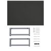 283806 vidaXL Bathroom Furniture Grey 60x40x16,3 cm