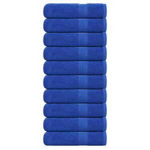 vidaXL Handkl&aelig;&eth;i FROGN 10 stk. Bl&aacute; 50x100 cm 360 gsm