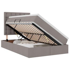 vidaXL R&uacute;m me&eth; geymslur&yacute;mi og d&yacute;nu M&oacute;gr&aacute;r 120 x 200 cm P&oacute;l&yacute;ester