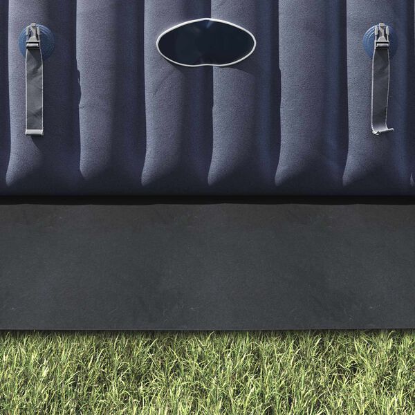 vidaXL Botnplata fyrir sundlaug Svartur 300 x 220 x 0,1 cm &Oacute;ofin efni