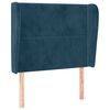 vidaXL H&ouml;f&eth;agafl me&eth; Eyrum 103x23x118/128 cm D&ouml;kkbl&aacute;tt Flauel
