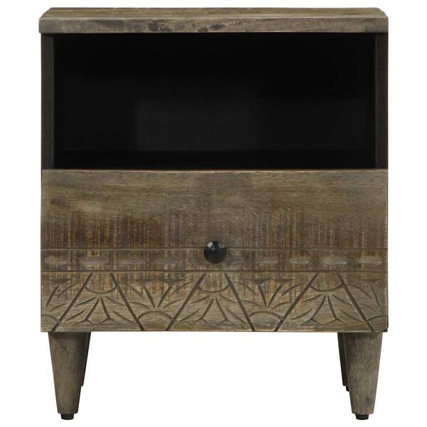 vidaXL n&aacute;ttbor&eth;ssk&aacute;par 2 stk Lj&oacute;sgr&aacute;r 40x33x46 cm Solid Wood Mang&oacute;