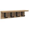 vidaXL Vegghengt fatahengi Vegghengt Artisan Eik 40 x 10,5 x 10,5 cm