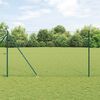 vidaXL Gir&eth;ingarp&oacute;stur Gr&aelig;nn 25 x 1,6 m (36 mm net) St&aacute;l og PVC
