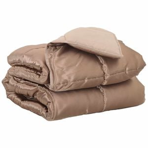 vidaXL Full &aacute;rs d&yacute;na gold 200 x 135 cm Sat&iacute;n og microfiber